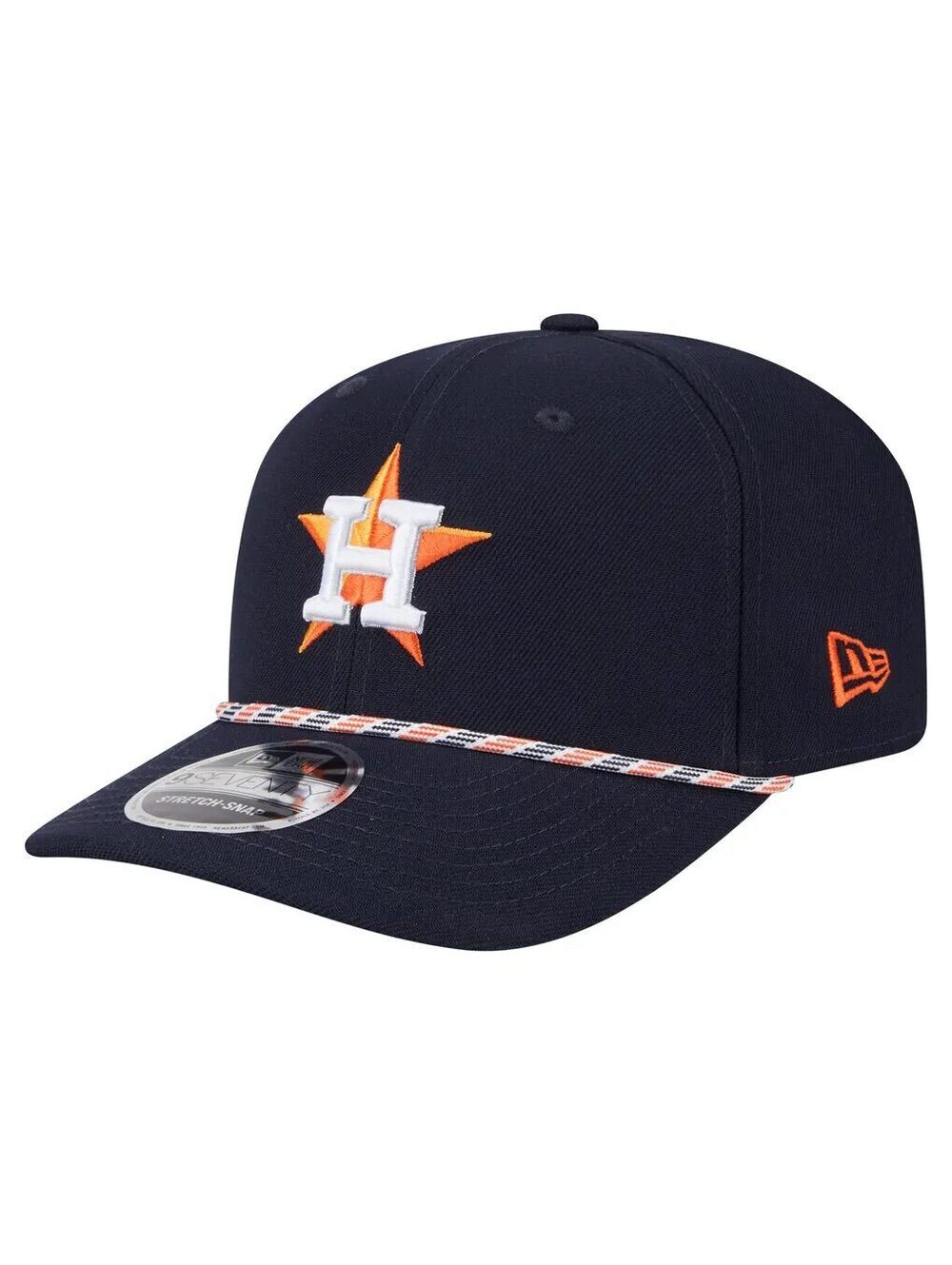 NWT New Houston Astros New Era Multi-Rope 9SEVENTY Stretch-Snap Hat - Navy